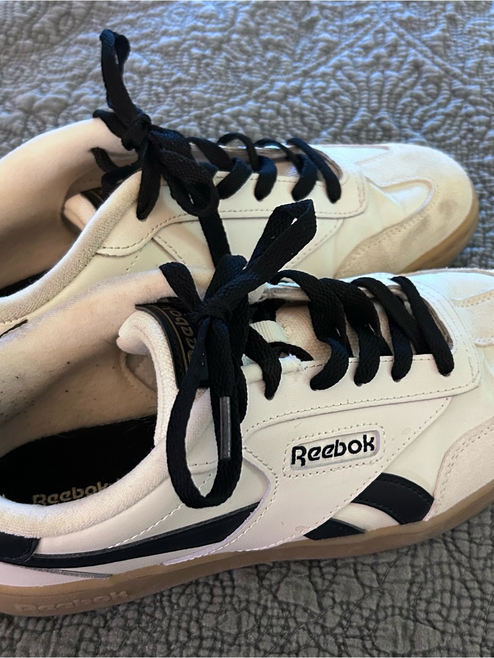 Reebok Women’s Classic White & Black Sneakers